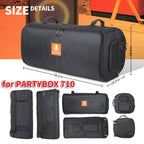 Foldable Carrying Case Oxford Cloth Protection Speaker Storage with Handle Storage Bags Pouch Double Zipper for JBL PARTYBOX 710
