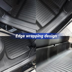 TPE Floor Mat with Door Sill Protector for Tesla Model 3 Highland Floor Trunk Mats Cargo Liner for Model 3 2025 2024 Accessories