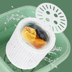25L Large Portable Washing Machine Folding and Dryer Bucket for Clothe
