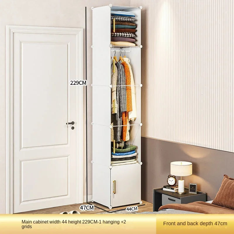 NEW Wardrobe Clothes Cabinets Dressers Cube Storage Locke Closet Plastic Collapsible Sturdy Home Bedroom Foldable Furniture