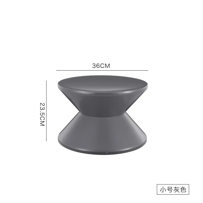 K-star Nordic Style Shoe Changing Stool Home Art Small Bench Simple Children Plastic Low Stool Creative Round Stool Hot 2024