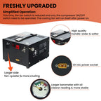 TUXING TXES061 300Bar 12V PCP Air Compressor 4500Psi Portable High Pressure Compressor with Transformer for Diving Scuba Tank