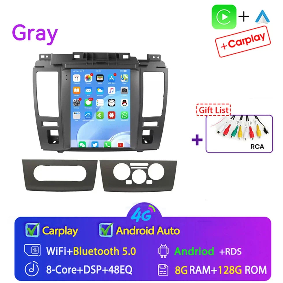 For Nissan Tiida Versa 2004 2005 - 2013 for Tesla Style 9.7" Android 15 Car Android auto Wireless Carplay Radio GPS Navi NO DVD