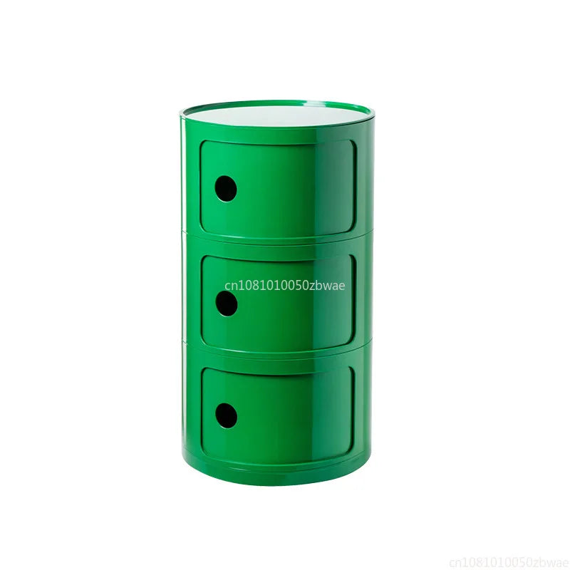 Nightstands Modular Bedside Table Round Large-capacity Storage Bedside Small Cabinet Bedroom Simple Storage Narrow Side Cabinet
