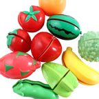 Simulation Kitchen Pretend Toy Cutting Fruit Vegetable Set Toy Cooking Interest Cultivation Montessori Educational Toy Kids Gift