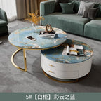 Design Nordic Coffee Tables Modern Storage Luxury Simple Aesthetic Coffee Tables Unique Marble Mesa Centro Living Room Furniture
