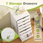 7-Drawer Wooden Storage Chest