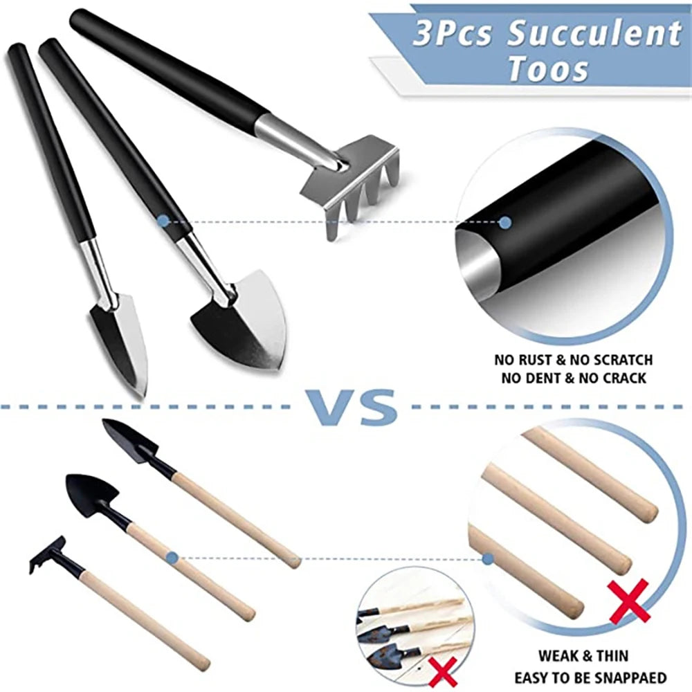 Mini Garden Hand Transplanting Succulent Tools Set Small Miniature Planting Indoor Care Cactus Houseplant Bonsai Tool Kit