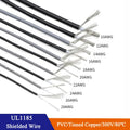 5/10/20M UL1185 PVC Shielded Wire 28 26 24 22 20 18 16 14 12 10 AWG Channel Audio Single Core Electronic Copper Shielding Wires
