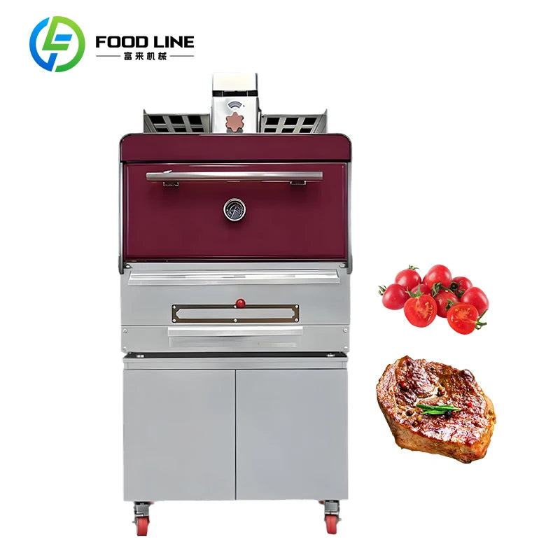 Kitchen Equipment for Restaurant Commercial Barbecue Baking Oven BBQ Meat Broiler Grill Charcoal Oven With/Without Cabinet