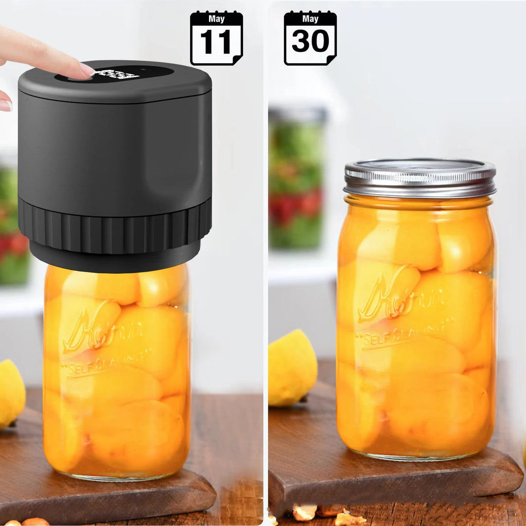 Electric Mason jar vacuum machine for home portable mason lid vacuum sealer for kitchen fruit preservation food storage seal