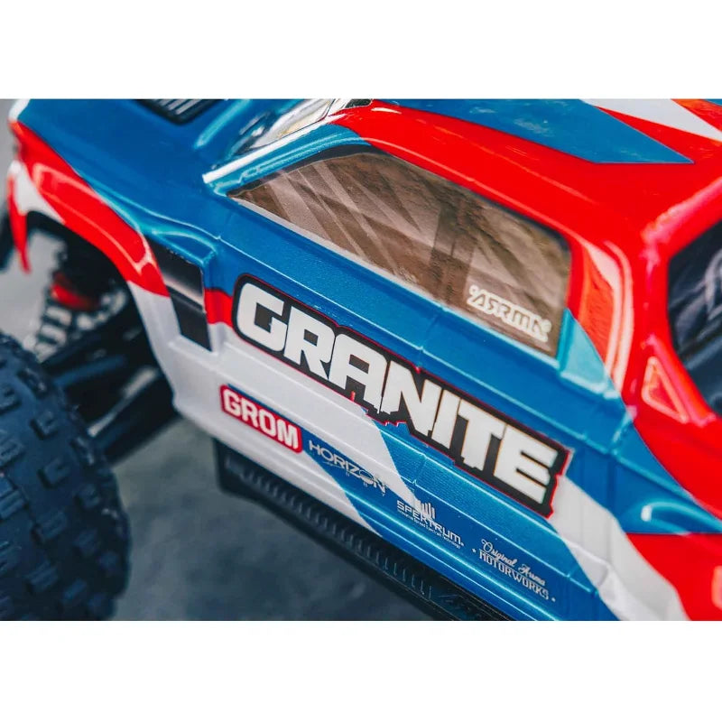 Truck 1/18 Granite GROM MEGA 380 Brushed 4X4 Monster Truck RTR with Battery & Charger, Blue, ARA2102T1
