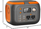 Portable Power Station: 600W/300W/200W Solar Generator for Camping & Home