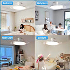 Intelligent Invisible Ceiling Fan Lamps Bedroom Study Living Room Ligh