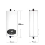 Instant Water Heater 220V 4500W Portable Electric Heaters for Bathroom Hot Water Shower and Home Kitchen Heating