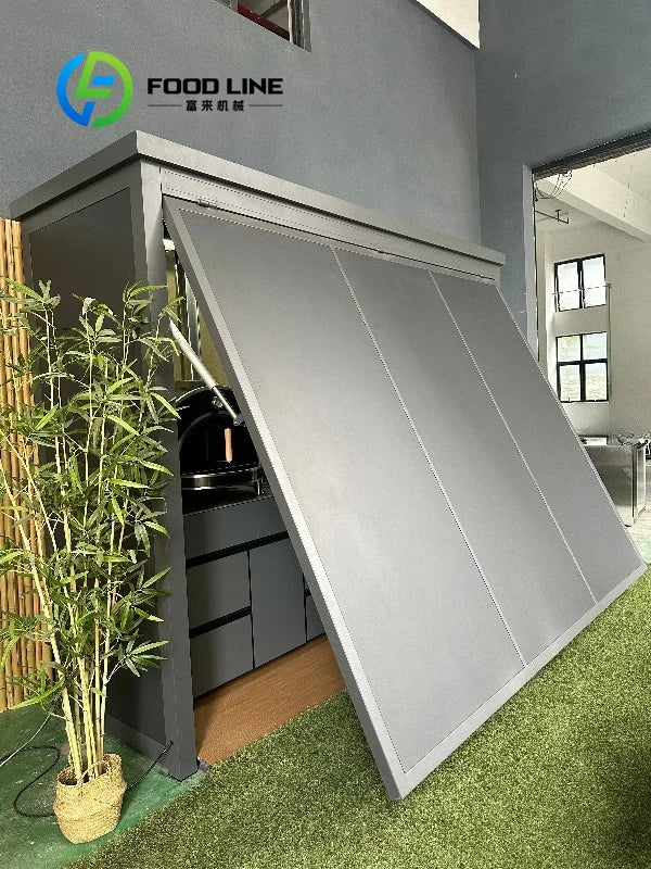 Stylish Outdoor Bbq Kitchen With Shed Modern Design Enhancing Patio Garden And Home Exterior Appearance