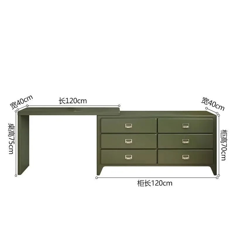 Nordic Storage Dresser Bedroom Modern 6 Drawer European Dresser Girls Luxury Green Toaletka Z Lustrem Do Sypialni Home Furniture