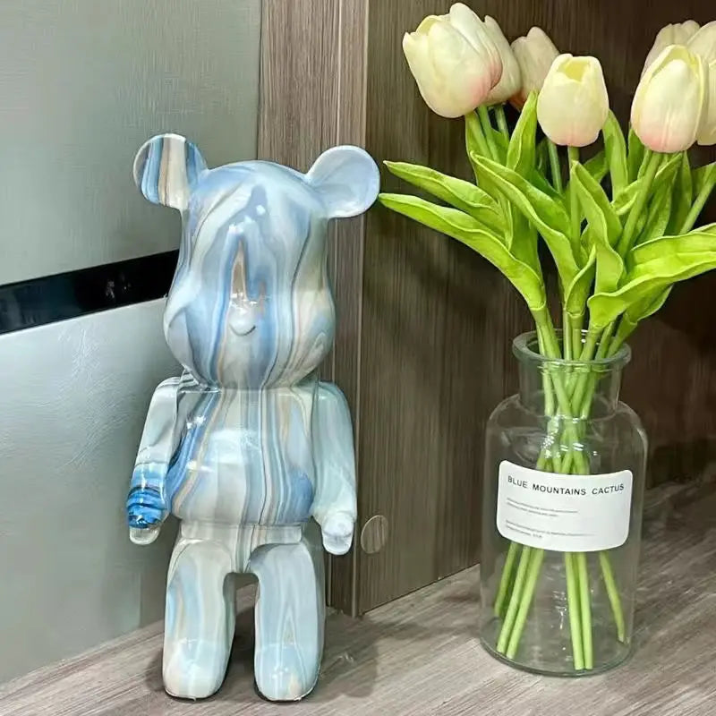 28-35CM Bear Figurines Home DecorationAccessories Modern Stvle Desk DecorationNordic Home Decor Living Room DecorationStatue