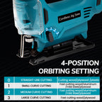 26mm Electric Jig Saw Portable Cordless Curved Saw Multi-Function Wood Cutting Woodworking Machines For Makita 18V Battery Pin