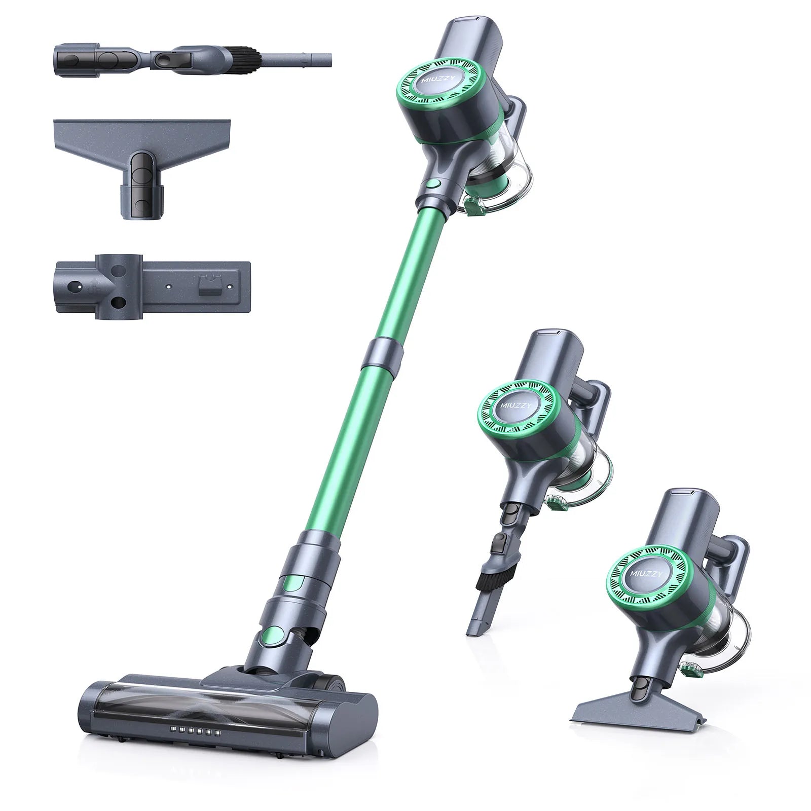 M241 30000Pa Battery Vacuum Cleaner, Wireless Vacuum Cleaner with up to 50 Minutes Running Time  for Hard Floors Lubluelu-MIUZZY