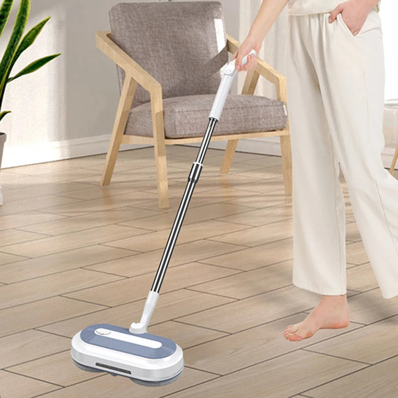 Wireless Electric Floor Mop 2000mAh Battery Spray Mill Mop Rotating Electric Flooring Wiper Water Mop Cleaner With LED Lighting