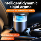 Smart Induction Car Aromatherapy Diffuser Auto On/Off Mist Maker Fogger Portable USB Rechargeable Fragrance Diffuser with Light