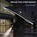 Car Led Light Automatic Folding Windproof Sunshade Umbrella For Tesla Model 3 Model Y Model S Model X Cybertruck Beast Roadster