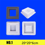 Cement Brick Mold Plastic Decorative Wall Window Mould Antique Garden Building Ornament Concrete Hollow Cement Brick Molding 1Pc