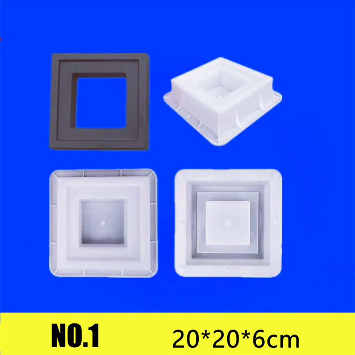 Cement Brick Mold Plastic Decorative Wall Window Mould Antique Garden Building Ornament Concrete Hollow Cement Brick Molding 1Pc