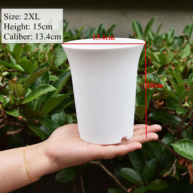 10pcs Thickened Flowerpot High-Waisted Round ，Plant Pot Reusable Succulents Plant Vientiane Basin Home Office Decor Garden Tool