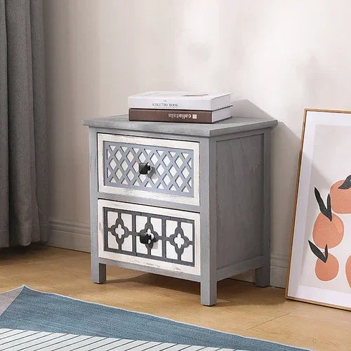 Solid Wood Multi-Layer Drawer Storage Cabinet Living Room Retro Simple Storage Side Cabinet Combination Organizing Cabinet