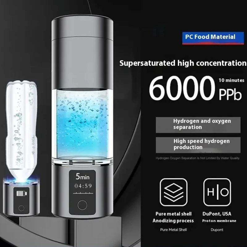 2025 New Hydrogen Water Generator H2 Hydrogen Water Cup Portable Rich