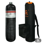 TUXING 4500Psi 300Bar 3L Carbon Fiber Cylinder with High Pressure Charging Regulator Valve Protective Carrier Bag M18*1.5