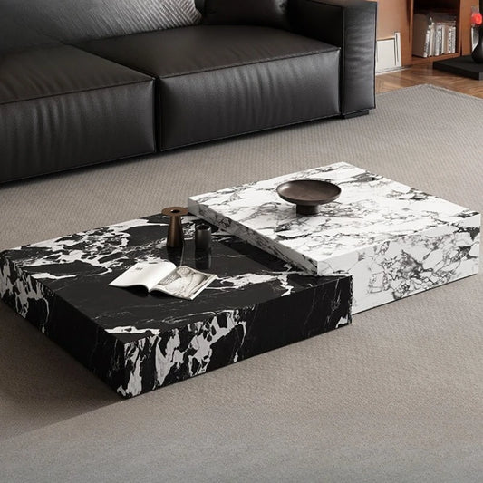 Rock Slab Light Luxury Coffee Table Decoration Aesthetic Unique Italian Side Table Modern Living Room Mesas Bajas Home Furniture