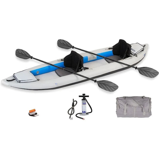 Sea Eagle 385FT Fasttrack Inflatable Kayak - 1-3 Person Touring, Rigid Keel, Lightweight | AlluCanFind