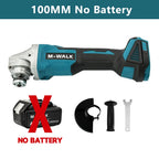 M-WALK 100/125mm Brushless Angle Grinder Polishing Cutting Machine Cordless Angle Grinder Power Tools For Makita 18V Battery Pin
