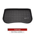 Front Rear Mat For Tesla Model Y 2023 TPE Cargo Pad Model 32017-2023 3D Waterproof Tray Storage Pads Mats Car Accessories