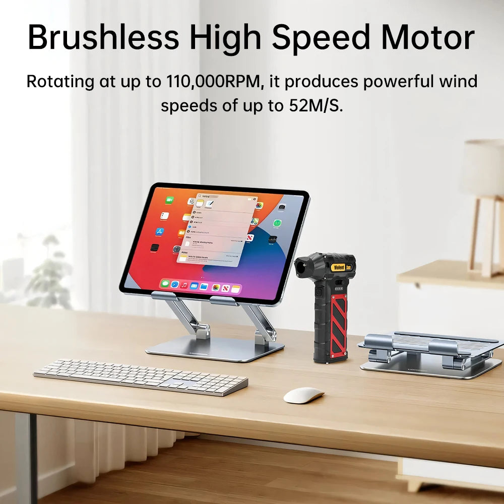 P30 110000RPM Handheld Air Blower Built-in 8000mah Rechargeable Type-C Dust Blower Brushless Motor Violent Fan