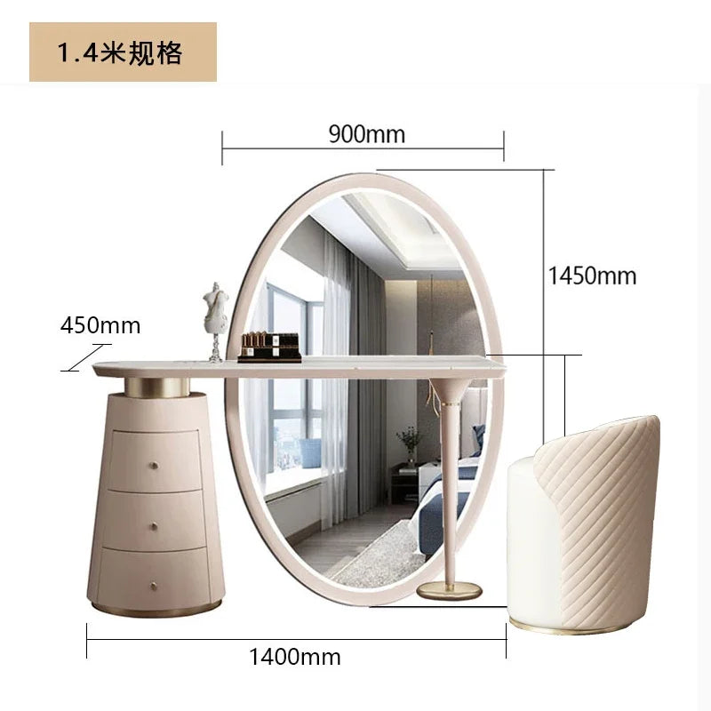Hairstyles Dressing Makeup Vanities Table Mirror Chair European Coffee Modern Dressing Makeup Nail Wood Penteadeira Furniture