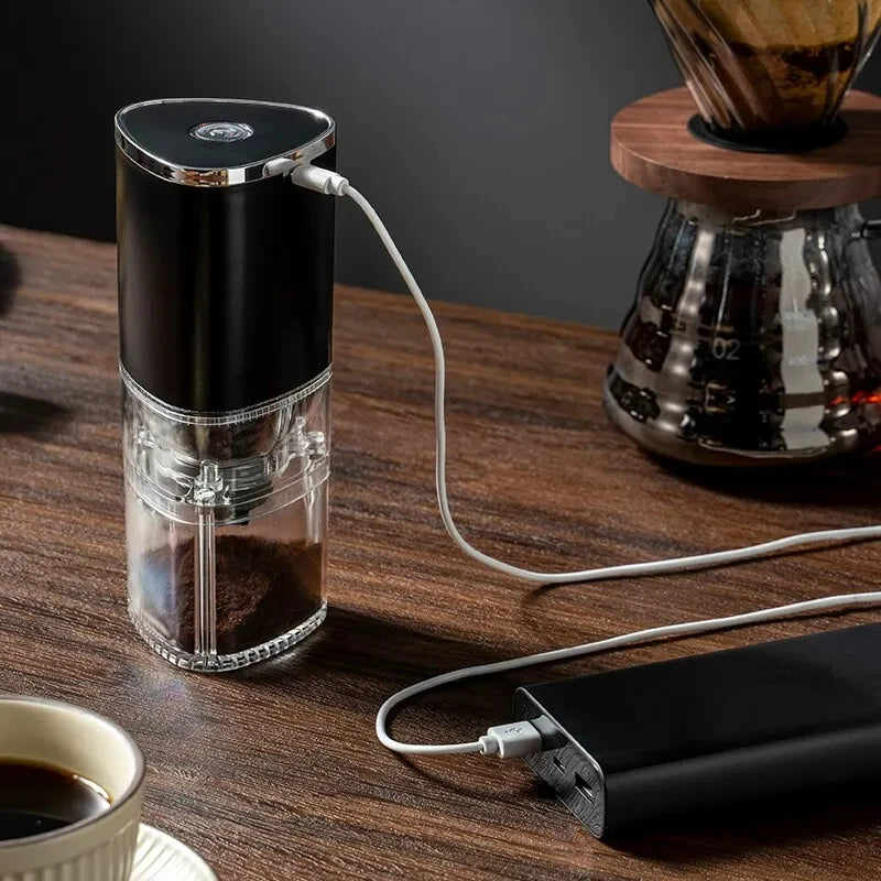 New Portable Electric Coffee Grinder Household Removable Coffee Bean Grinder TYPEC Charge Grinder Office Kitchen
