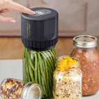 Electric Mason Jar Vacuum Sealer Kit, Cordless, for Mason Jars Wide Mouth Fermentation with Mason
