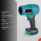 ONEVAN 200M/S 2000W Brushless Turbo Fan Blowers Electric Handheld Jet Fan Snow Leaf Dust Blowing Tool For Makita Battery Pin