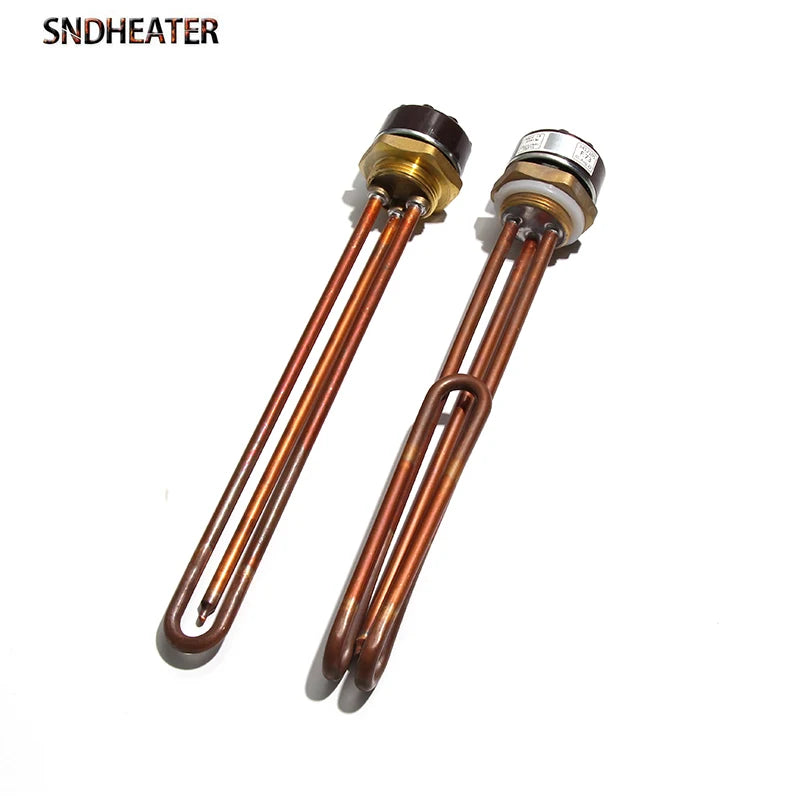 SNDHEATER DN32 250V 50Hz Electric Water Heater Element Thermostat Temperature Control Switch 1.5KW 2KW 2.5KW 3KW 4KW Full Copper