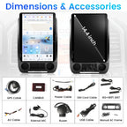 14.4" inches Android 13 8+128G T-Style Screen Car Stereo Multimedia DSP Player For Ford F150 2015-2020 GPS Audio Radio Head Unit