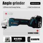 M-WALK 100/125mm Brushless Angle Grinder Polishing Cutting Machine Cordless Angle Grinder Power Tools For Makita 18V Battery Pin