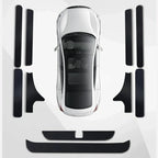For BYD Yuan UP Pro 2024 2025 Car Door Threshold Strip Protective Stickers Door Trunk Scratch Trampling Resistant Stickers Pad