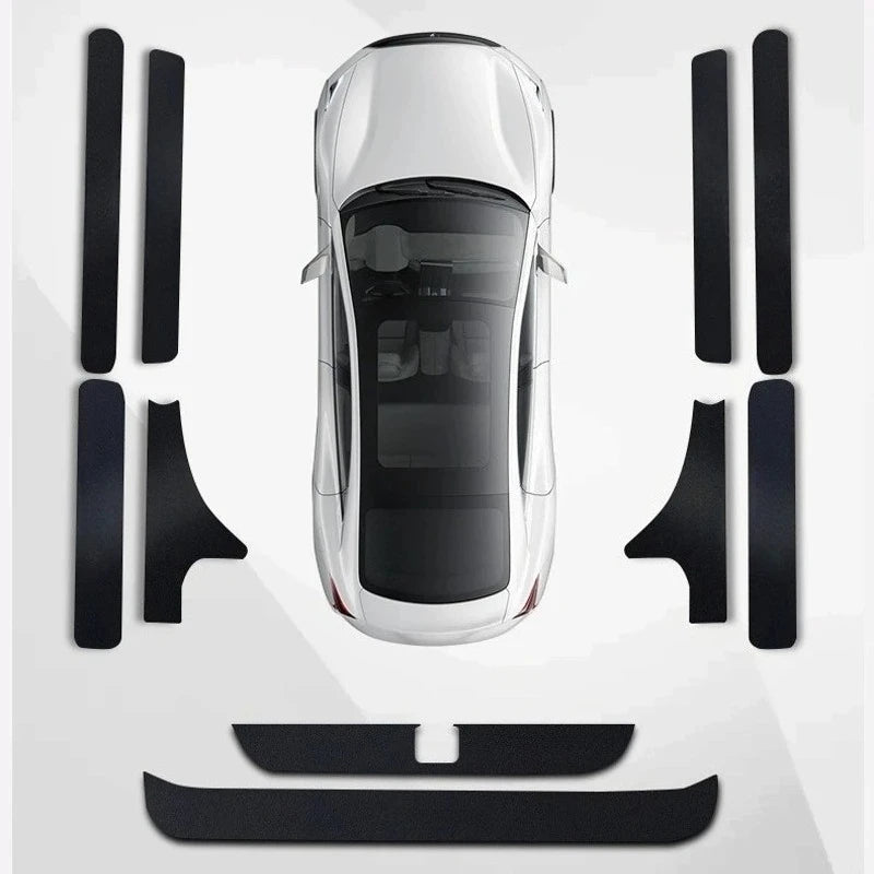 For BYD Yuan UP Pro 2024 2025 Car Door Threshold Strip Protective Stickers Door Trunk Scratch Trampling Resistant Stickers Pad