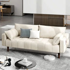 56" Velvet Loveseat Sofa, Modern Comfortable Sofa Loveseat Small Sofa Couch with Side Storage Pockect