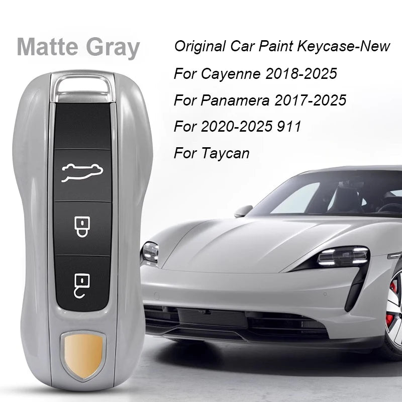Key Case For Porsche Panamera Spyder Carrera Macan Boxster Cayman Cayenne 911 970 981 991 Smart Remote Key Case Fob Covers Bag
