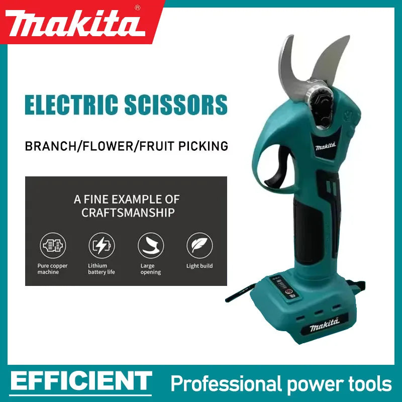 Makita 18v Battery Professional Cordless Electrician Scissors Pruning Shears Cutter Wireless Drills Tools Garden Pruner